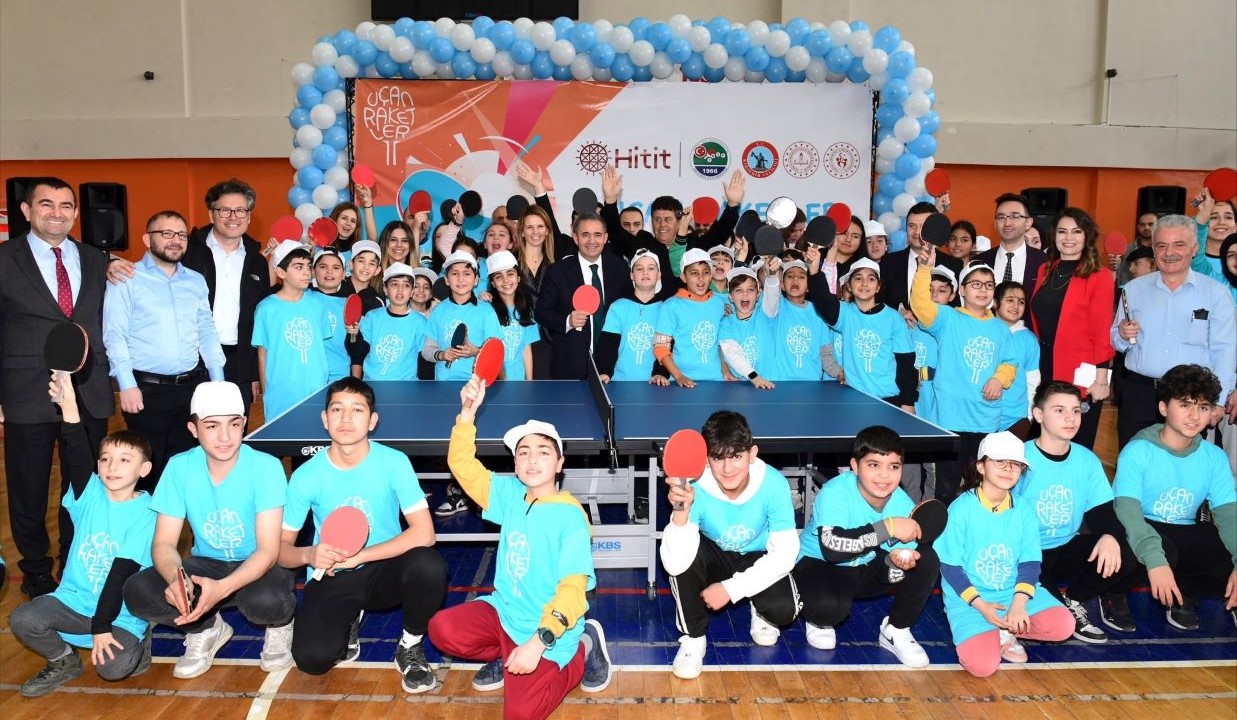 "Rackets Up," which has brought together 150,000 children with table tennis over the past six years, continues its journey in Kırşehir